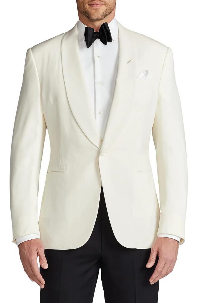 Ralph Lauren Purple Label Gregory Wool Barathea Dinner Jacket in Cream Cover