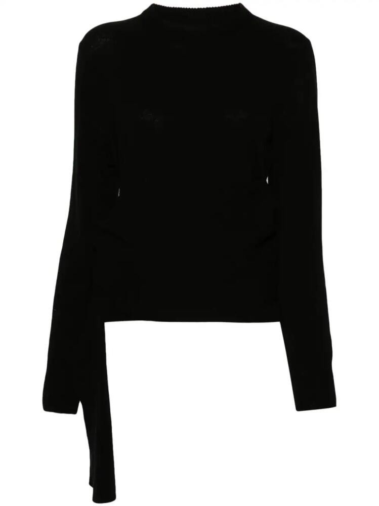 MM6 Maison Margiela single-stitch logo sweater - Black Cover