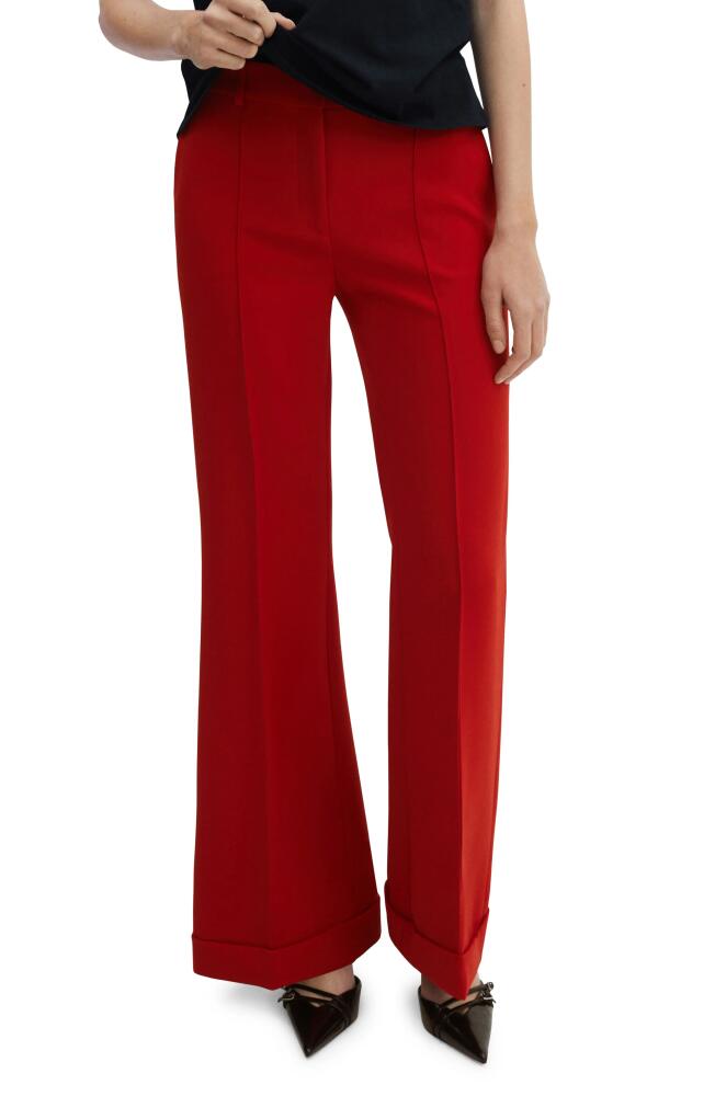 MANGO Flare Pants in Red Cover