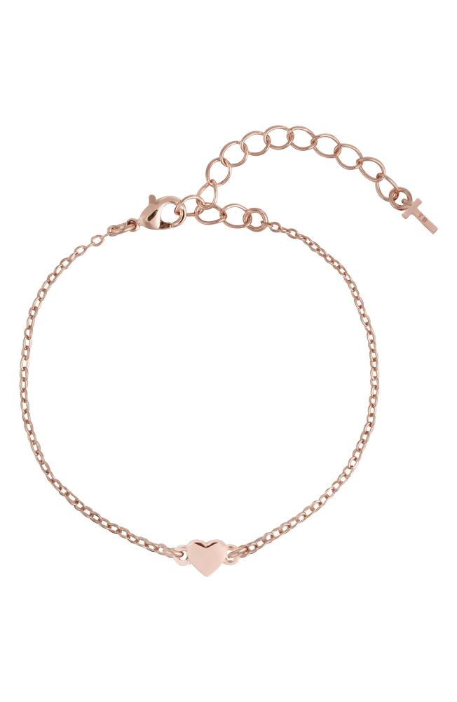 Ted Baker London Harsaa Tiny Heart Bracelet in Rose Gold Tone Cover