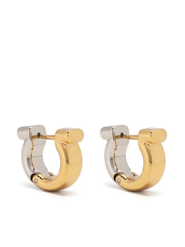 Ferragamo Gancini hoop earrings - Gold Cover