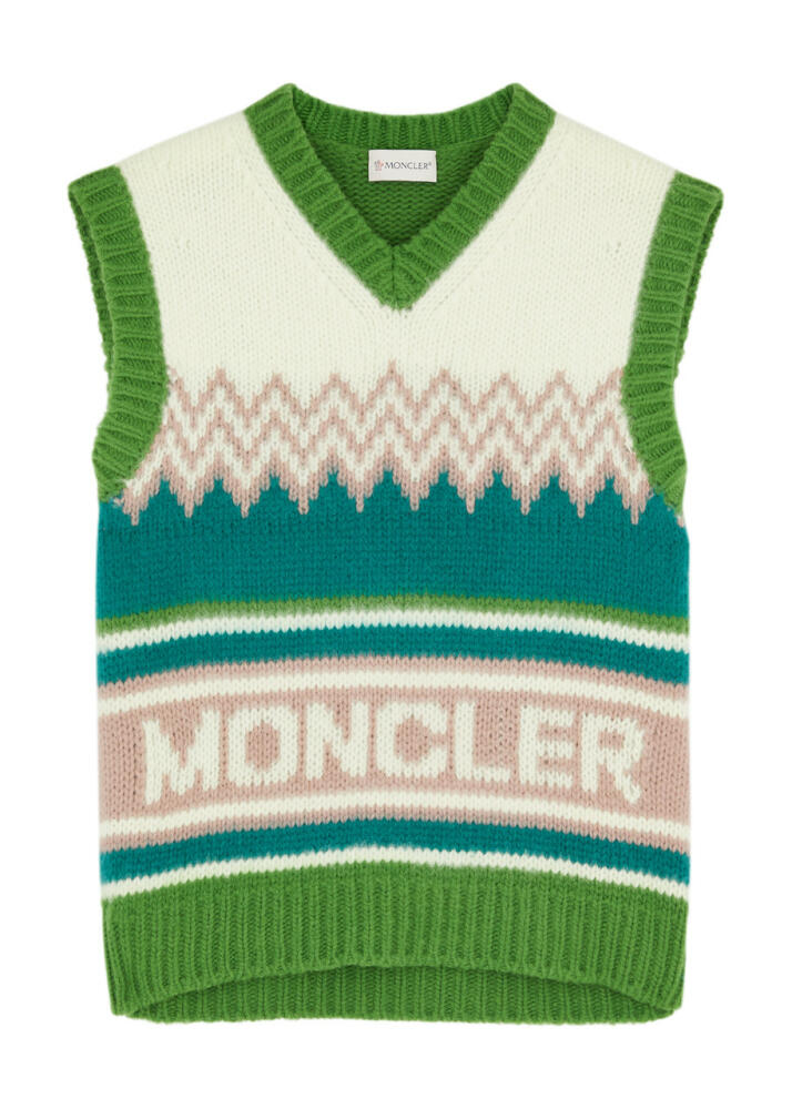 Moncler Logo Wool Vest - Cover