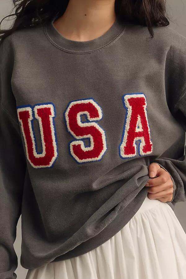 By Anthropologie USA Patch Sweatshirt Cover