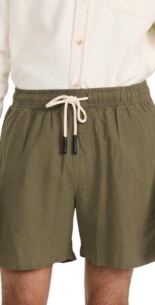 OAS Linen Shorts 5 Army Cover