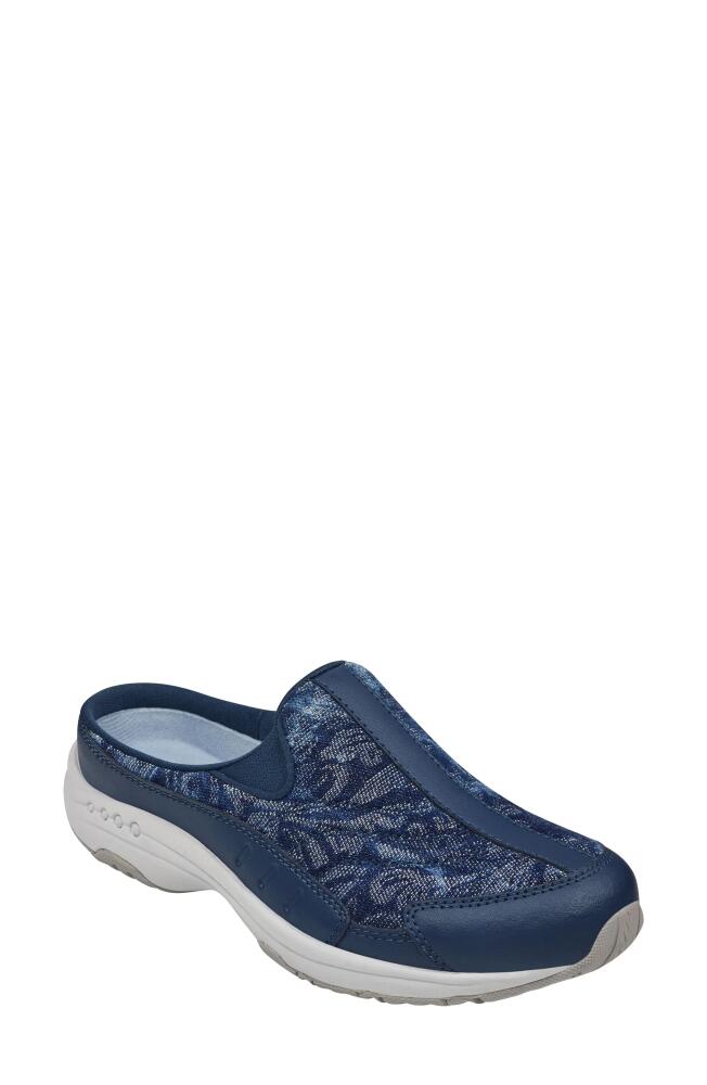 Easy Spirit Traveltime Slip-On Sneaker in Dress Blue/Navy Leather Cover