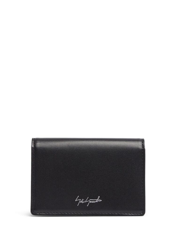 YOHJI YAMAMOTO Gusseted Leather Business Card Case Cover