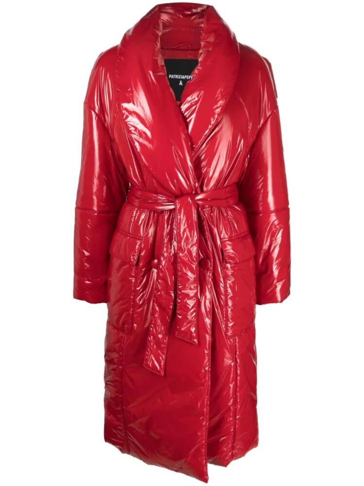 Patrizia Pepe double-breasted padded coat - Red Cover