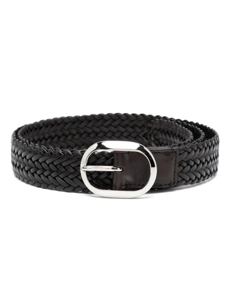 TOM FORD interwoven leather belt - Brown Cover