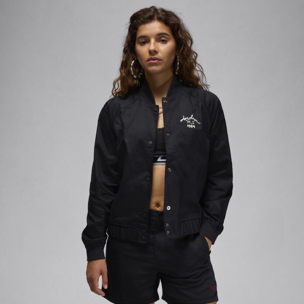 Women's Jordan Varsity Jacket in Black Cover