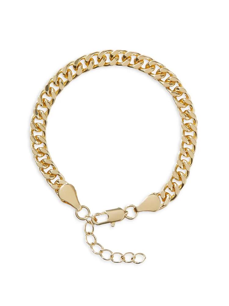 Ana Luisa Women's Michael 14K Goldplated Bold Curb Chain Bracelet Cover