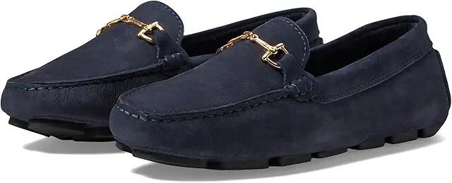 Massimo Matteo Driver with Polished Bit (Navy Nubuck) Women's Shoes Cover