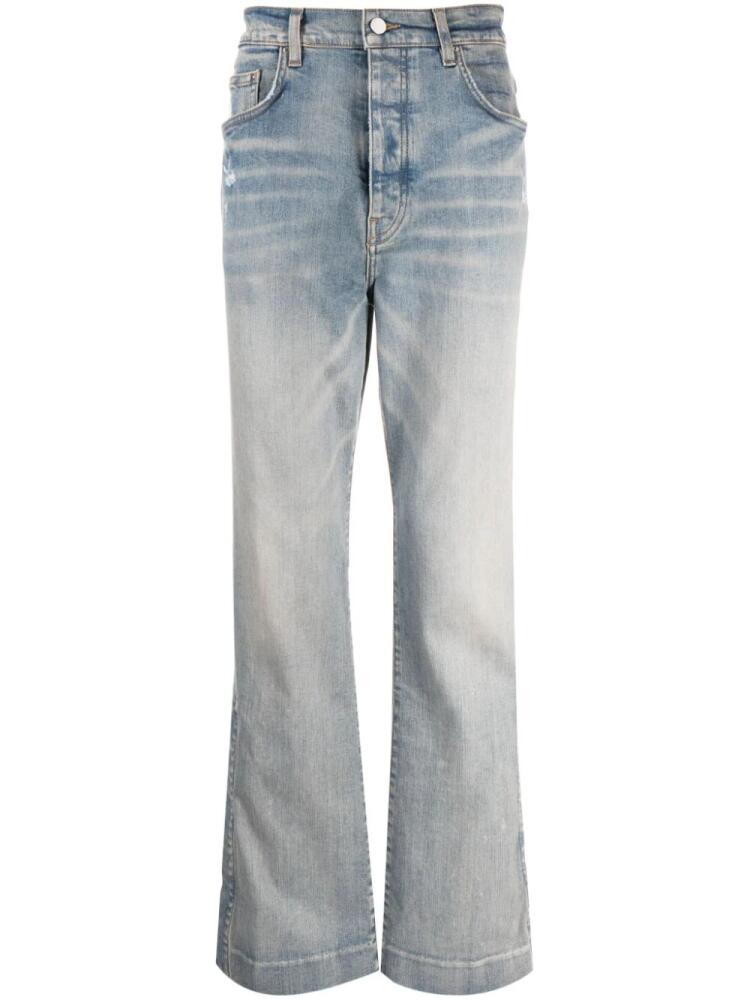 AMIRI distressed wide-leg jeans - Blue Cover