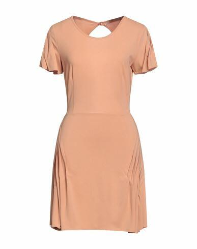 Babylon Woman Mini dress Apricot Acetate, Polyamide, Elastane Cover