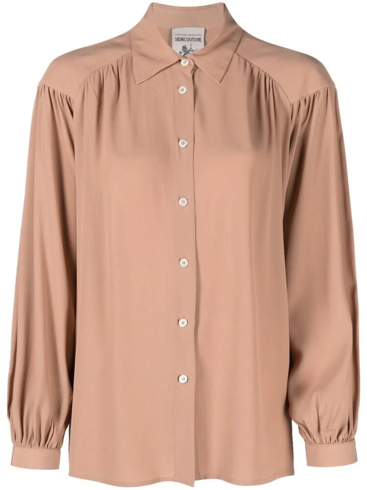 Semicouture button-down blouse - Neutrals Cover