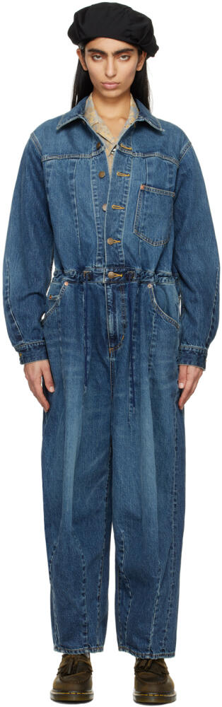 NEEDLES Blue Darts Denim Jumpsuit Cover