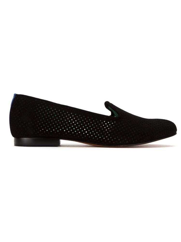 Blue Bird Shoes perforated suede loafers - Black Cover