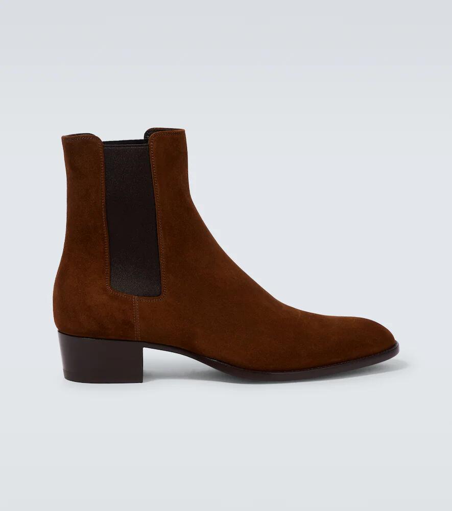 Saint Laurent Wyatt suede Chelsea boots Cover