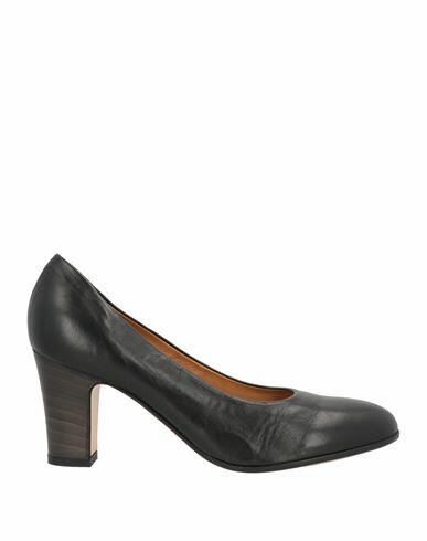 Pomme D'or Woman Pumps Black Leather Cover