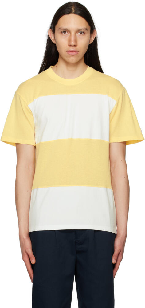 Noah Yellow & White Stripe T-Shirt Cover