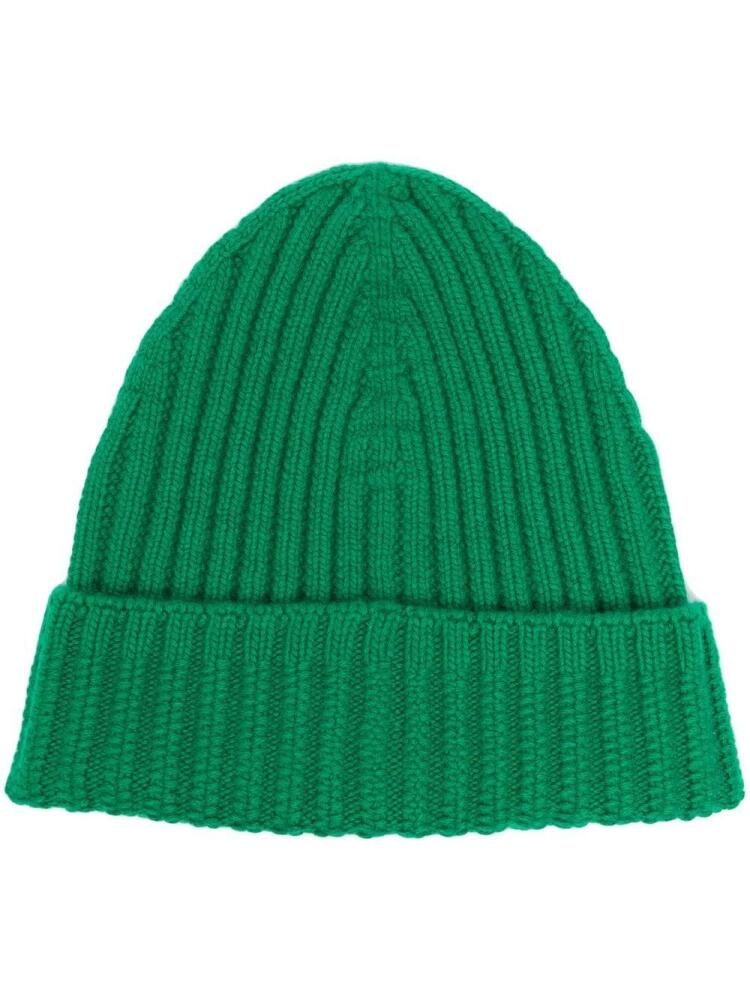 Barrie ribbed cashmere beanie - Green Cover