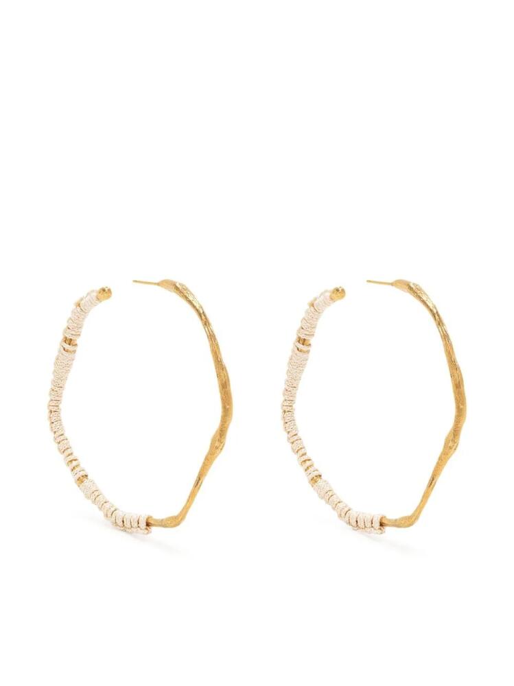 Forte Forte crochet hoop earrings - Neutrals Cover