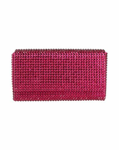 Amina Muaddi Woman Handbag Fuchsia Textile fibers Cover