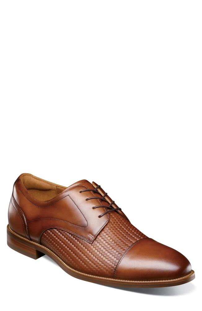 Florsheim Rucci Cap Toe Derby in Cognac Cover