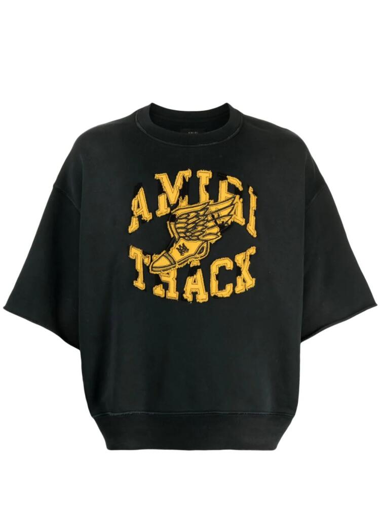 AMIRI logo-appliqué cotton sweatshirt - Black Cover