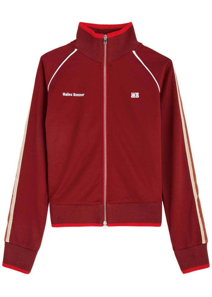 Wales Bonner Shine Logo Jersey Track Jacket - Burgundy Cover