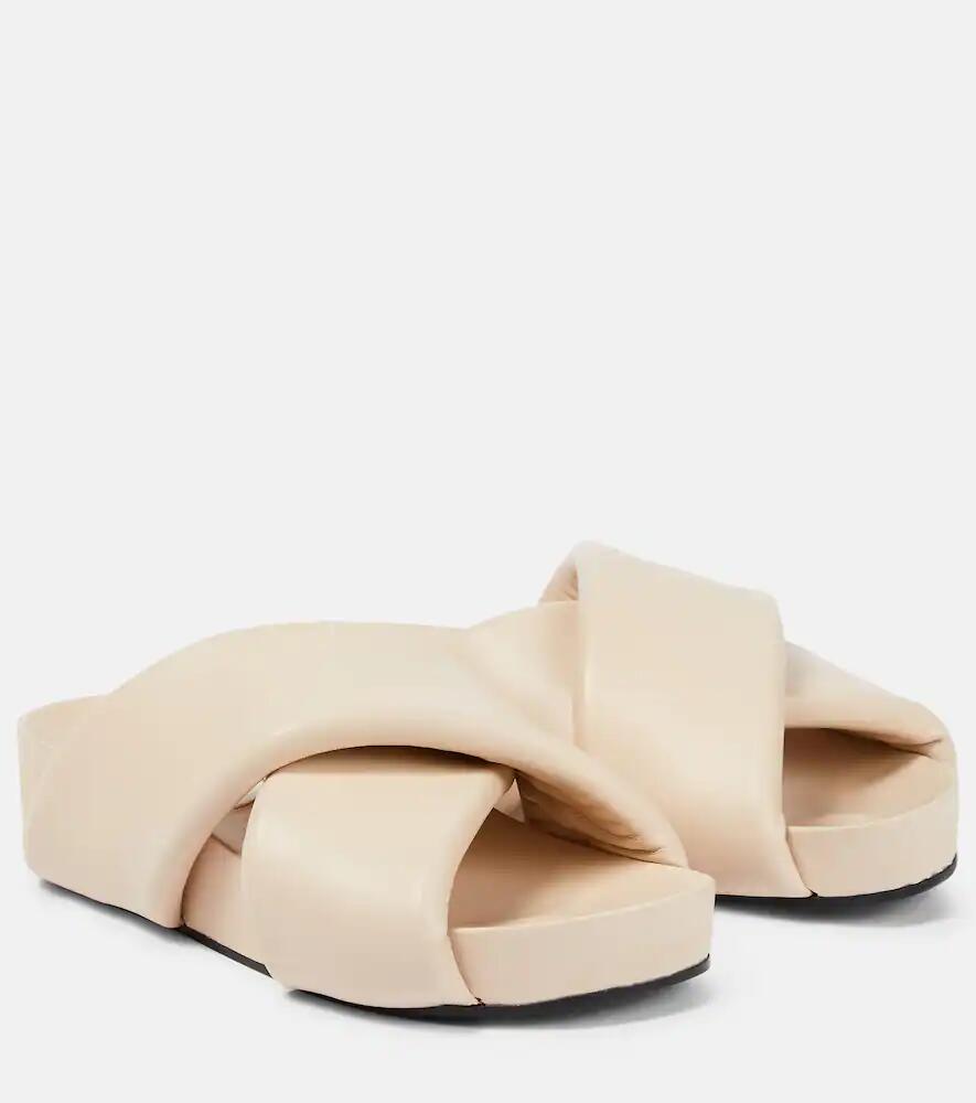 Jil Sander Padded leather sandals Cover