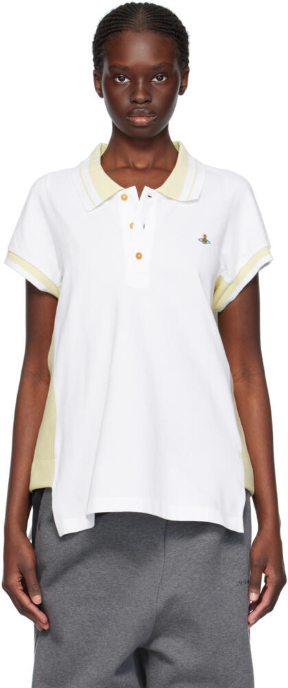 Vivienne Westwood White & Yellow Striped Polo Cover