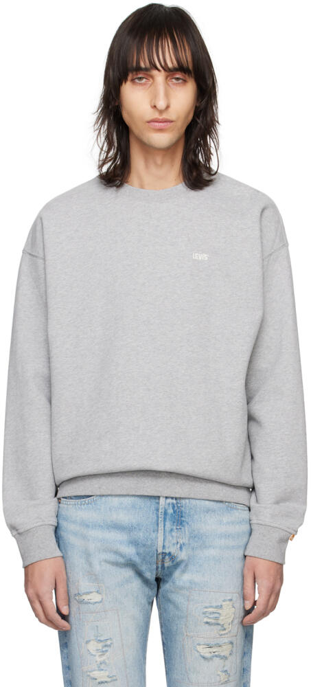 Levi's Gray Crewneck Sweatshirt Cover