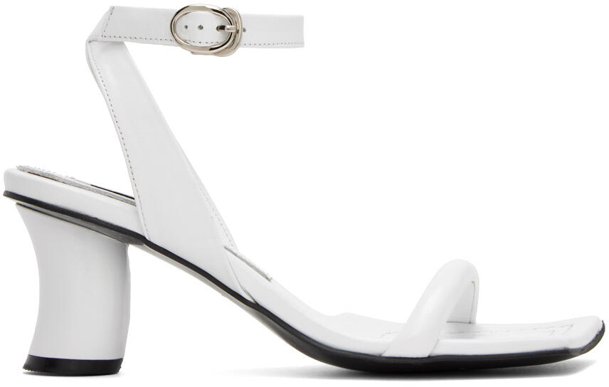 Reike Nen White Leather Heeled Sandals Cover