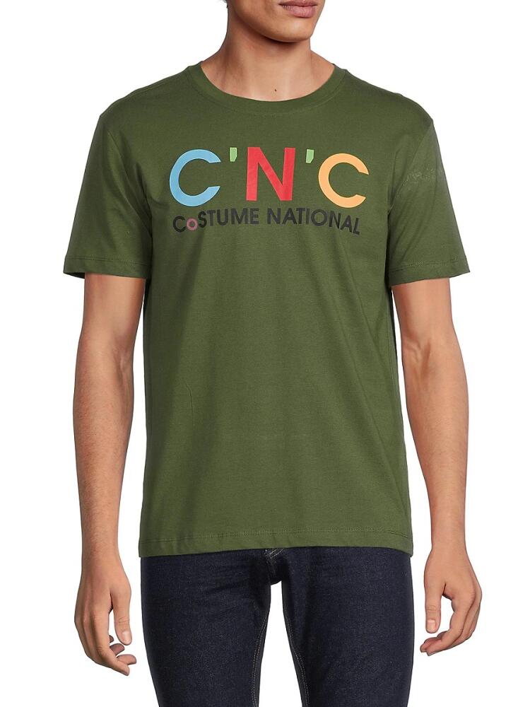 C'N'C COSTUME NATIONAL Men's Logo T-Shirt - Olive Green Cover