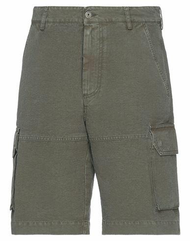 Historic Man Shorts & Bermuda Shorts Military green Cotton Cover