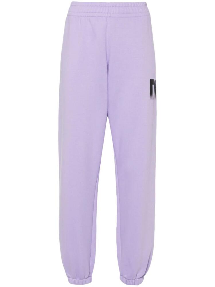 DKNY logo-print track pants - Purple Cover