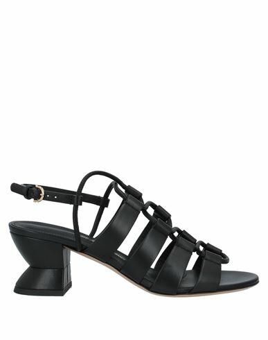 Ferragamo Woman Sandals Black Soft Leather Cover