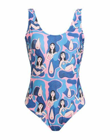 Oas Woman One-piece swimsuit Azure Polyamide, Elastane Cover