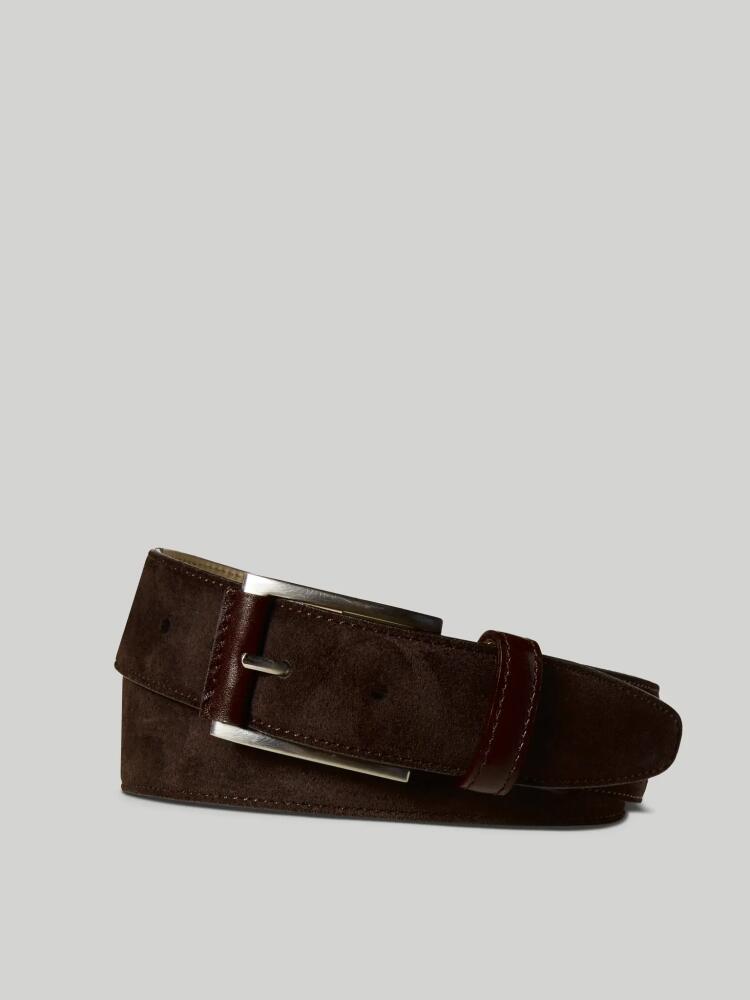 Robert Talbott Suede Lewis Belt in Coffee Cover