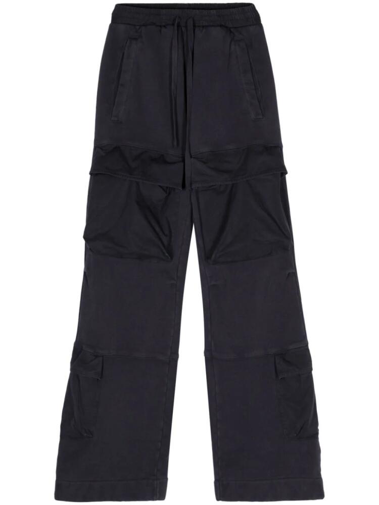 ENTIRE STUDIOS Utility mid-rise track trousers - Blue Cover