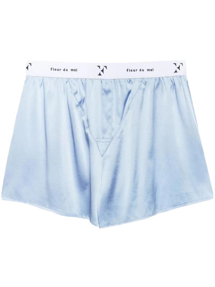 Fleur Du Mal logo-waistband boxer shorts - Blue Cover