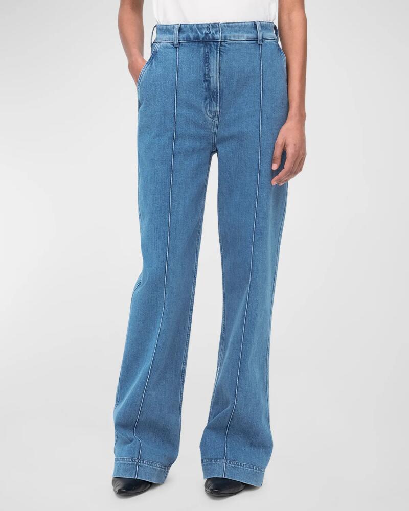 Another Tomorrow High-Waisted Wide Leg Denim Pants Cover