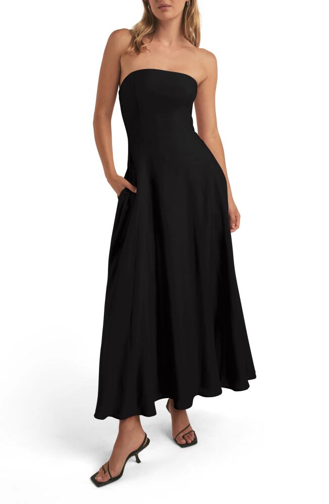 Favorite Daughter The Favorite Strapless Maxi Dress in Black Cover