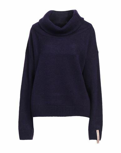 Mar De Margaritas Woman Turtleneck Purple Acrylic, Polyamide, Polyester, Viscose, Wool Cover