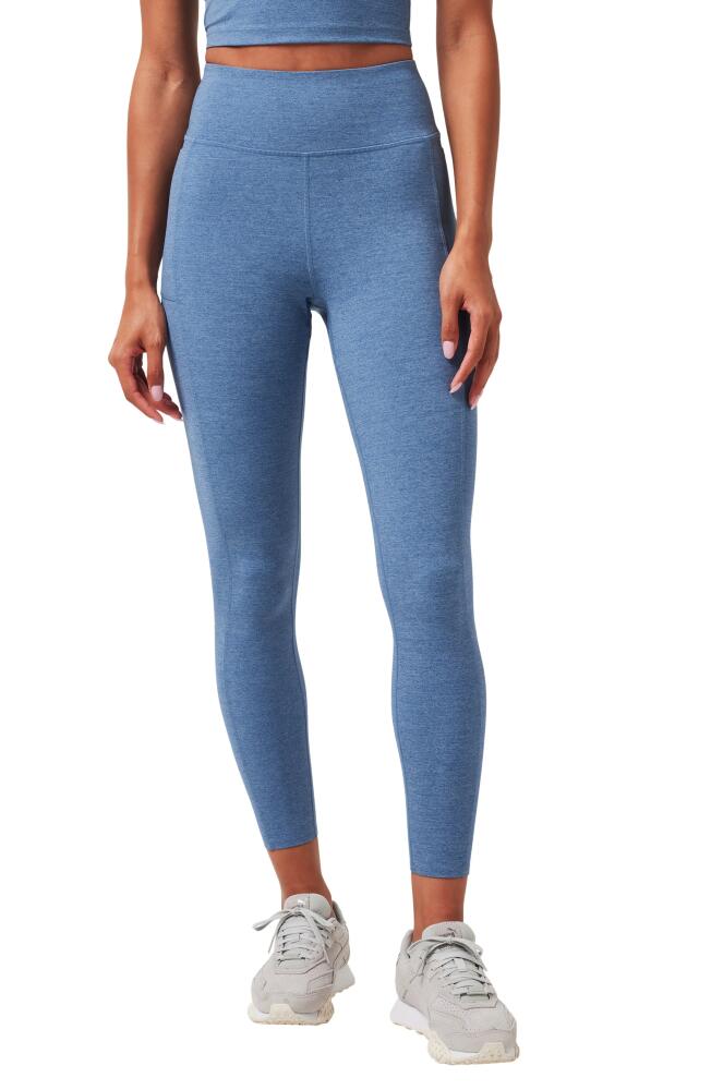 TravisMathew Where it Counts Pocket Leggings in Heather Copen Blue Cover