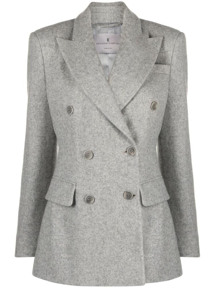 Ermanno Scervino mélange double-breasted blazer - Grey Cover