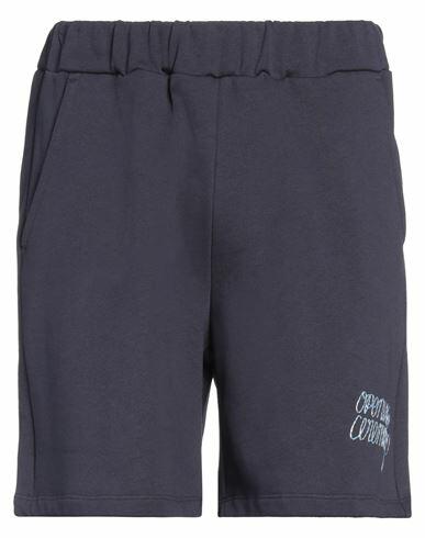 Opening Ceremony Man Shorts & Bermuda Shorts Midnight blue Cotton Cover