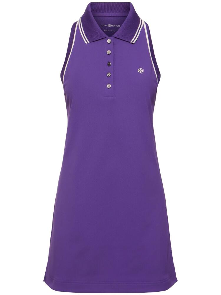 TORY SPORT Sleeveless Piquet Polo Mini Dress Cover