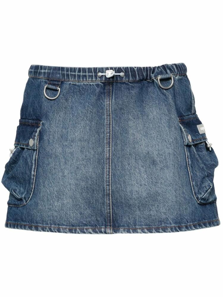 Coperni denim cargo mini skirt - Blue Cover