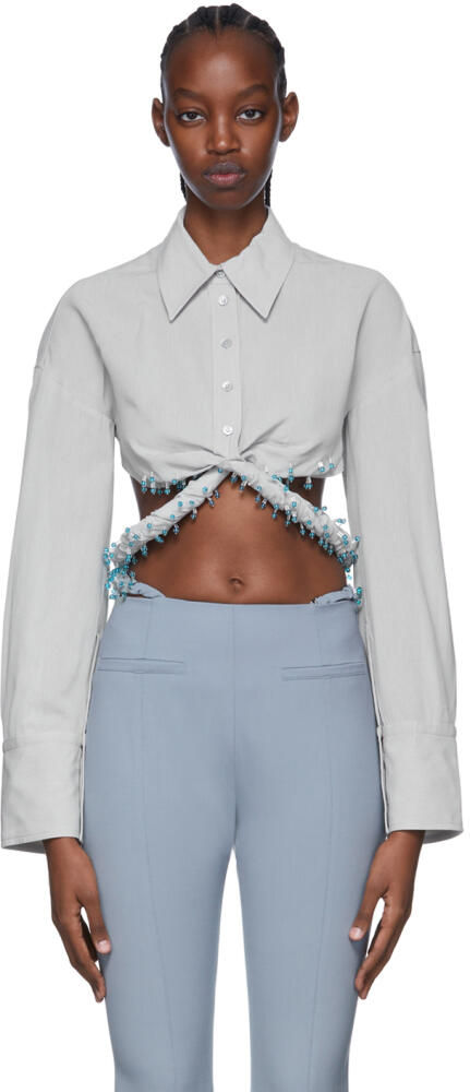 JACQUEMUS Gray 'La Chemise Perli' Shirt Cover